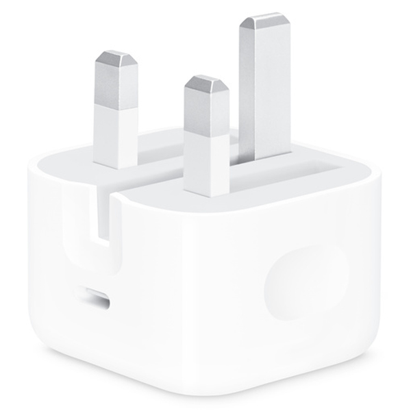 شارژر دیواری 20 وات اپل مدل B - A، اتصال سه پین، درگاه خروجی USB-C، دارای قابلیت شارژ سریع و شارژ لپ‌تاپ، تکنولوژی شارژ PD 1.0