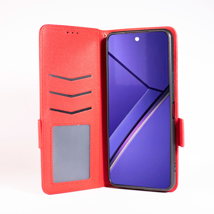 کیف کلاسوری مناسب برای گوشی موبایل Revvl 7 Pro 5G طرح چرمی